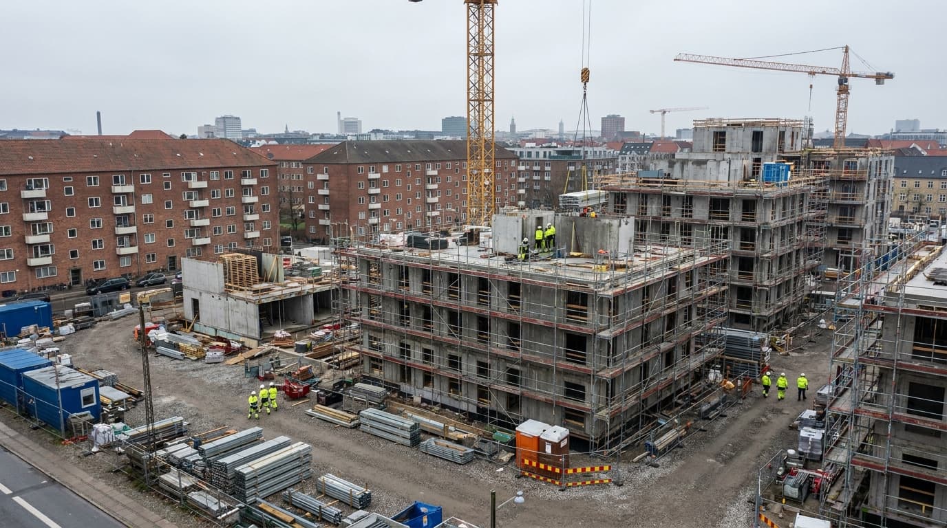 DST: Boligboom trækker byggeaktiviteten op med 23 procent